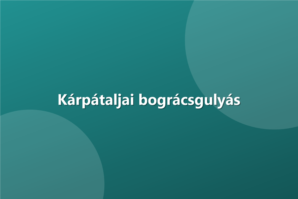 Kárpátaljai bográcsgulyás